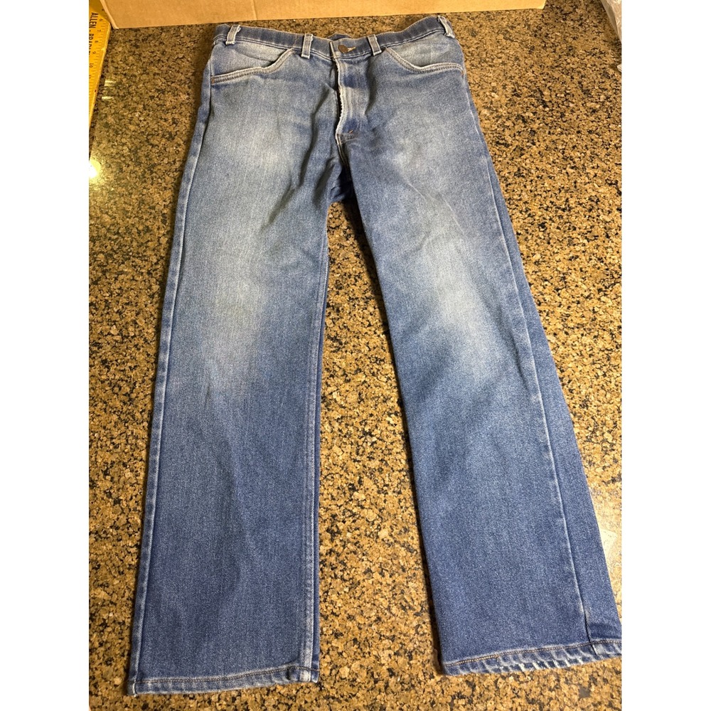 Vintage Levis For Men Orange Tab Straight Leg Jeans Medium Wash Blue 33x29 0301